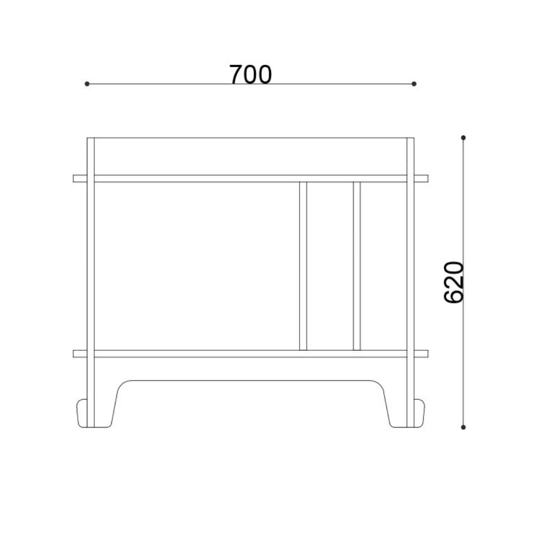 MUEBLE PARA VINILOS Y TOCADISCOS