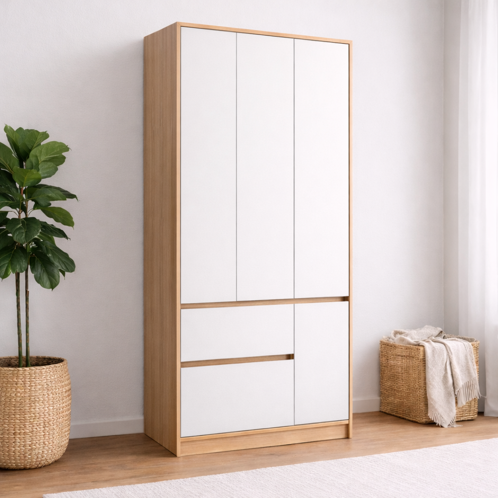 CLOSET COLOR VALLE PUERTAS BLANCAS