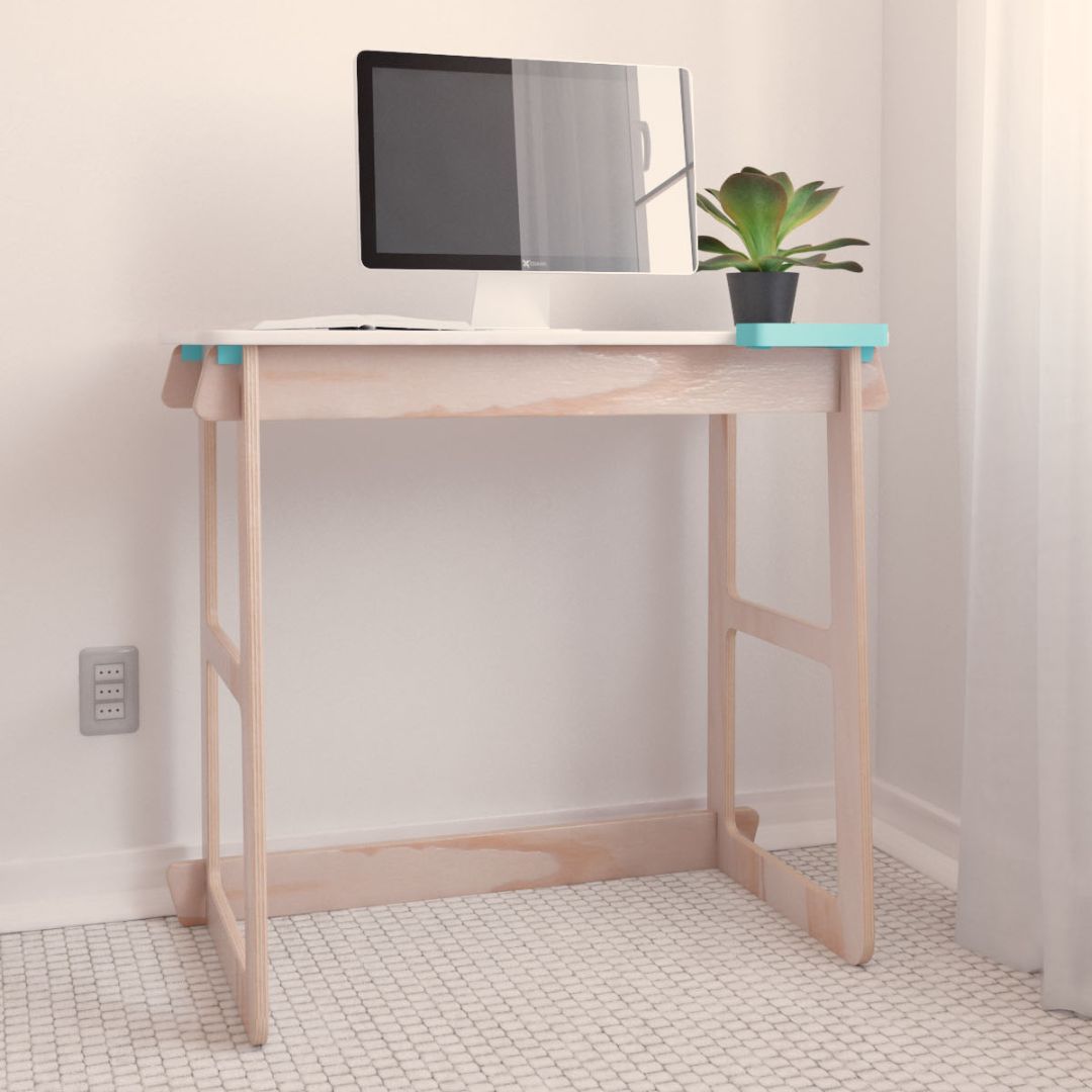 ESCRITORIO SIMPLE MODULAR DE MADERA