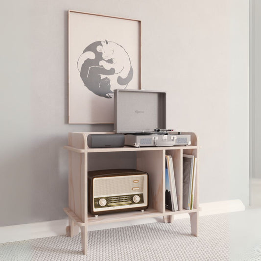 MUEBLE PARA VINILOS Y TOCADISCOS