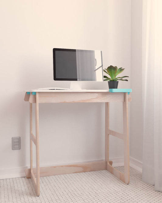 ESCRITORIO SIMPLE MODULAR DE MADERA