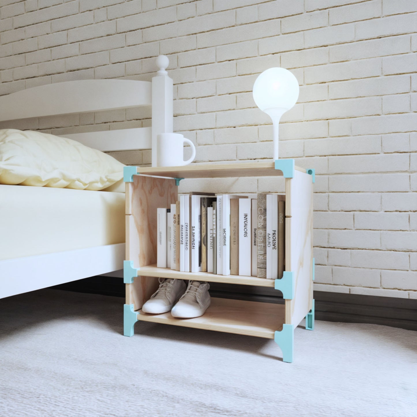 VELADOR MODULAR DE MADERA CON CONECTORES