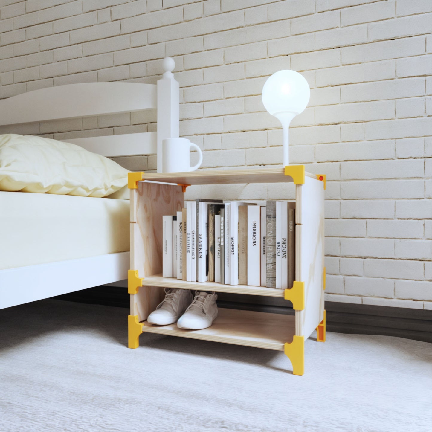 VELADOR MODULAR DE MADERA CON CONECTORES